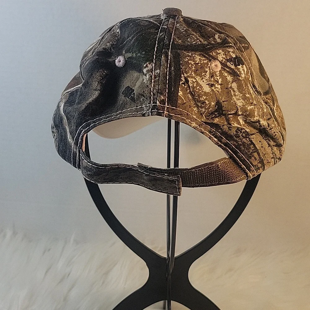 REALTREE Deer Antler Roses Pink‎ Camo Women's Baseball Cap Hat OS